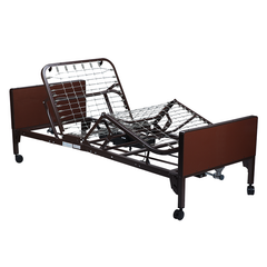 dynarex full electric homecare bed w full rail no rail half rail