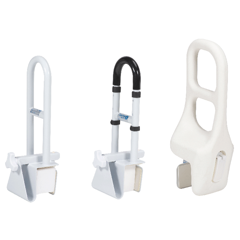 steel clamp on tub rail