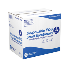 dynarex snap electrodes disposable