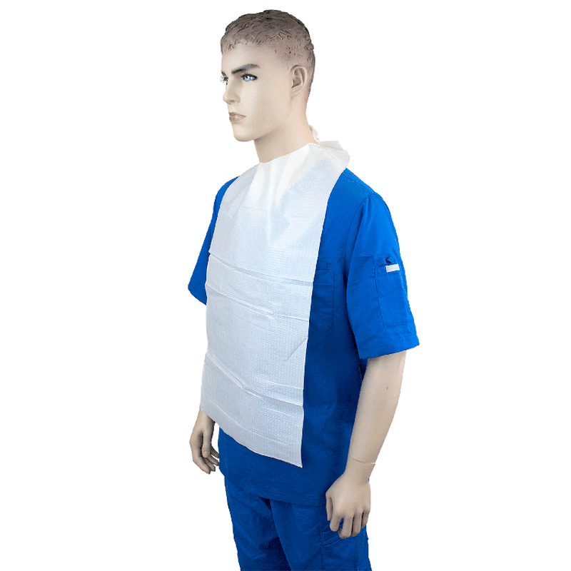 dynarex disposable adult lap bibs