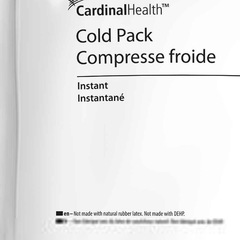 instant cold pack cardinal health non sweat general purpose medium 6 x 6 1 2 inch plastic ammonium nitrate water disposable packaging type case