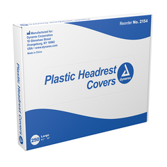 dynarex plastic headrest covers 1