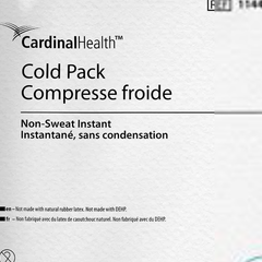instant cold pack cardinal health non sweat general purpose large 6 x 9 inch plastic ammonium nitrate water disposable packaging type case