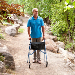 Ez Fold n go Walker Cobalt Blue All Care Store