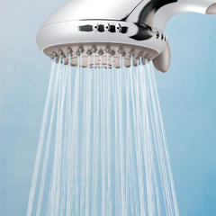 moen shower head hand held w pause control chrome finish