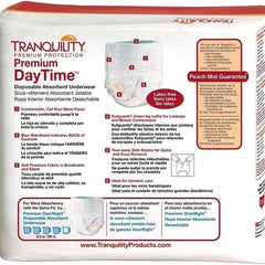 unisex adult absorbent underwear tranquility premium daytime pull on with tear away seams 2x large disposable heavy absorbency packaging type case