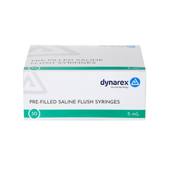 Dynarex Pre-Filled Saline Flush Syringes, Pack Type 30 Box Per Case