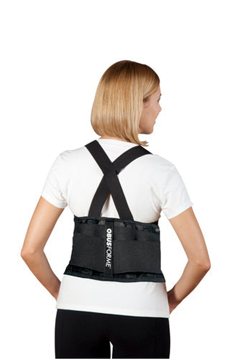 Back Belt unisex Medium/large Black Obusforme All Care Store