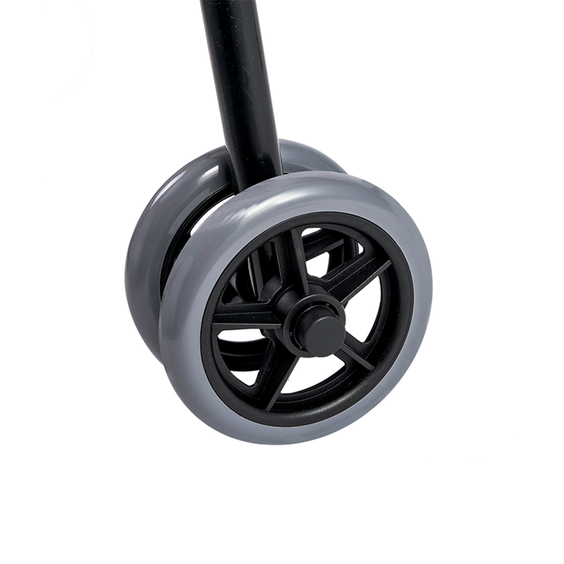 dynarex steel button folding walker with wheels adult