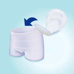 incontinence liner tena proskin day plus 24 inch length heavy absorbency dry fast core one size fits most packaging type case