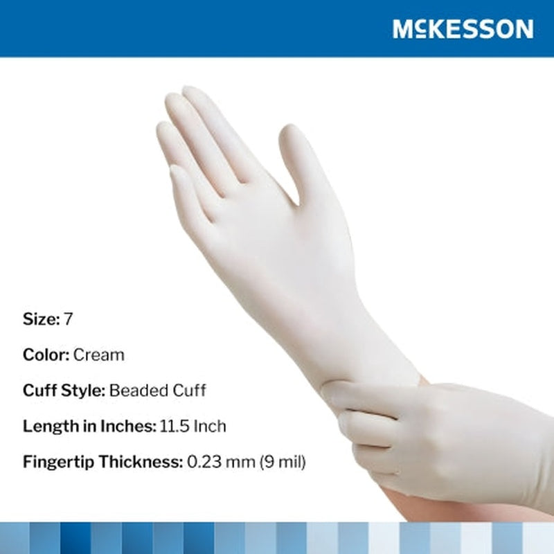 mckesson perry performance plus surgical glove size 7 cream mckesson perry surgical glove mk1044706bx
