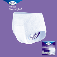 unisex adult absorbent underwear tena proskin overnight super pull on with tear away seams large disposable heavy absorbency packaging type case