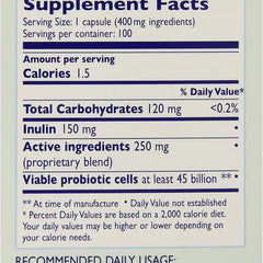 Kendy Usa Prebiotic Probiotic Symbiotic Actiflora Plus - 100 Capsules