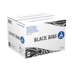 dynarex black bibs