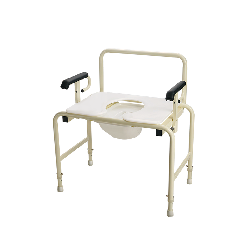 bariatric hd drop arm commode 30