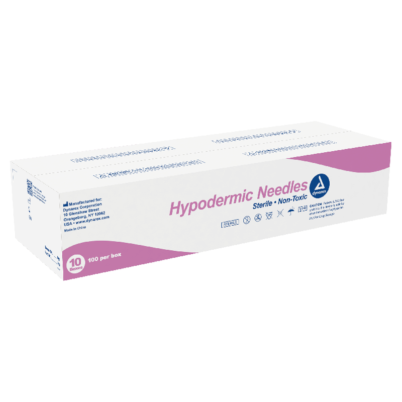 Dynarex Hypodermic Needles, Pack Type 100 Per Box