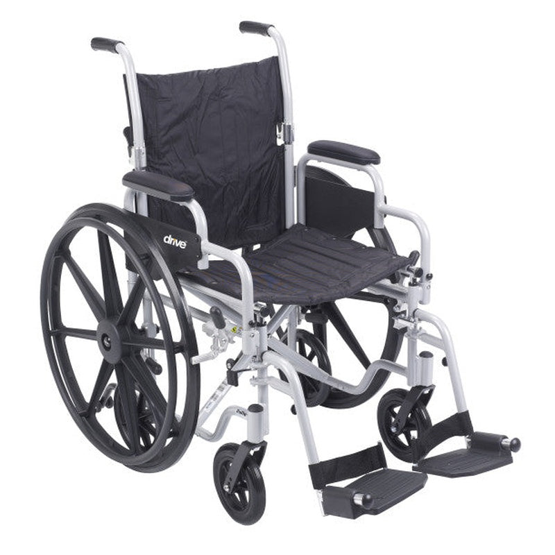 Pollywog transport combination wheelchair full product view on white background