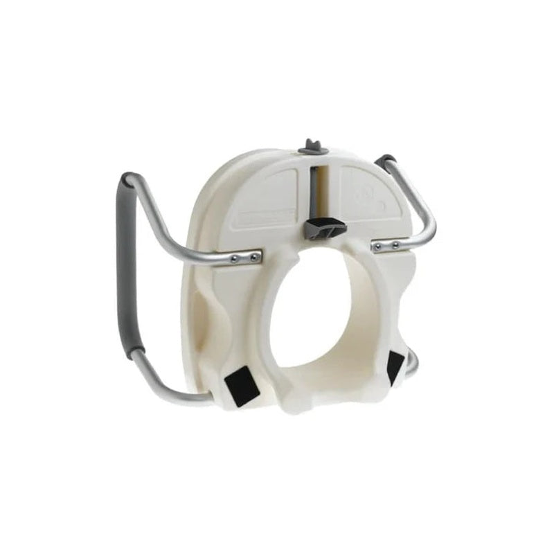 Carex E-Z Lock Raised Toilet Seat w/ Armrests