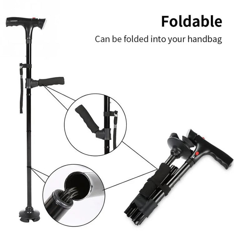 Collapsible Telescopic Folding Cane All Care Store
