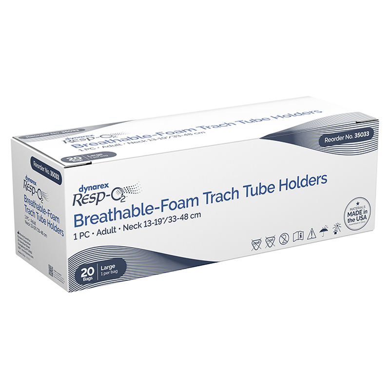 breathable foam trach tube holder 1 piece