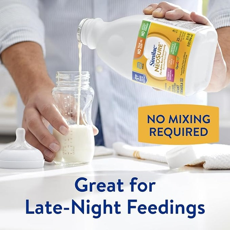 infant formula similac neosure unflavored 32 oz bottle liquid iron premature packaging type case