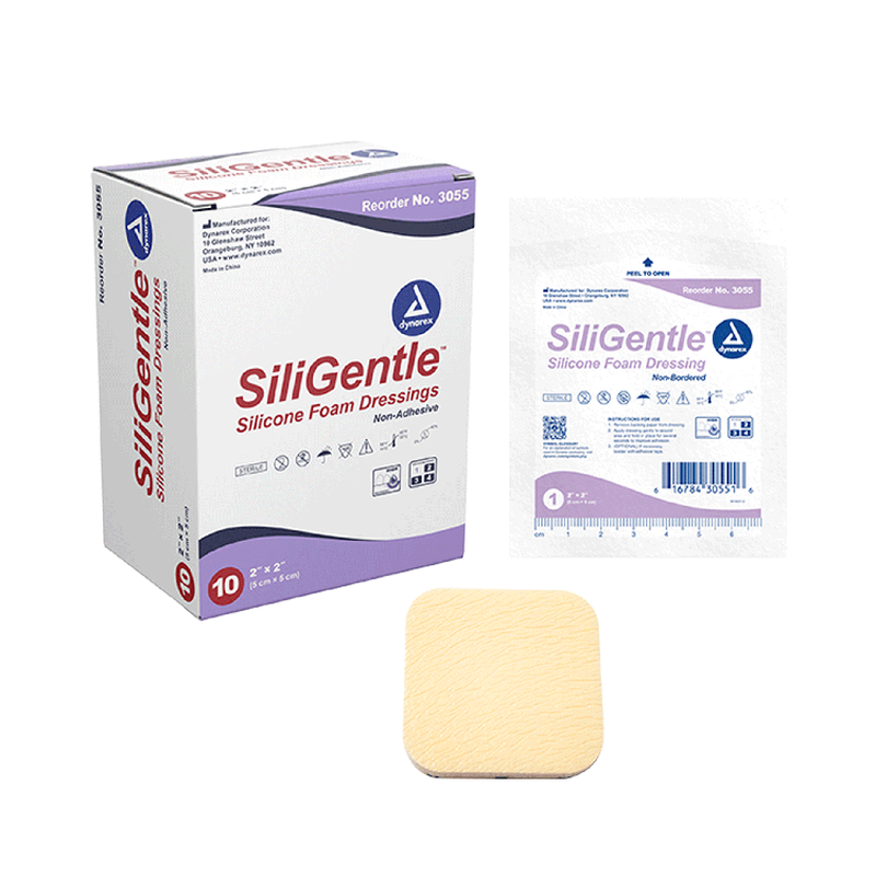 dynarex siligentle foam dressings