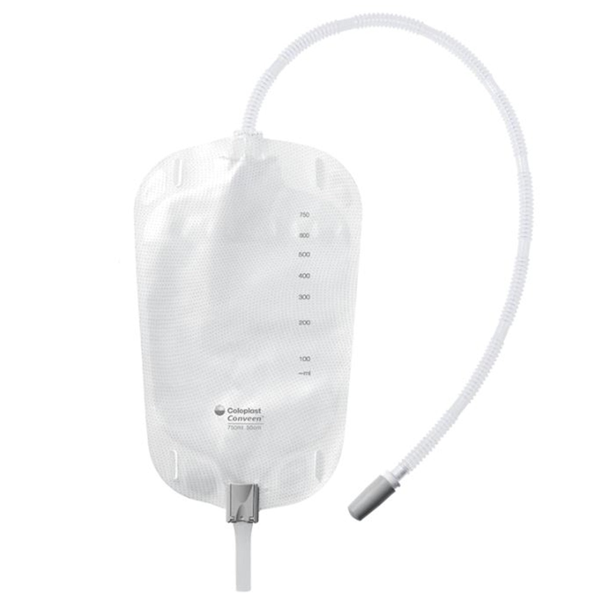 Urinary Leg Bag Conveen Security+ Anti Reflux Valve / Clamp Valve NonSterile 500 mL Vinyl / Flocked