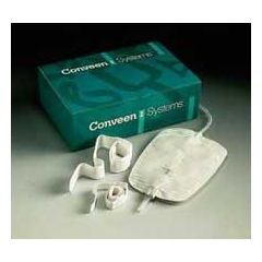 Urinary Leg Bag Conveen Security+ Anti Reflux Valve Sterile 1,500 mL Polyethylene / Flocked