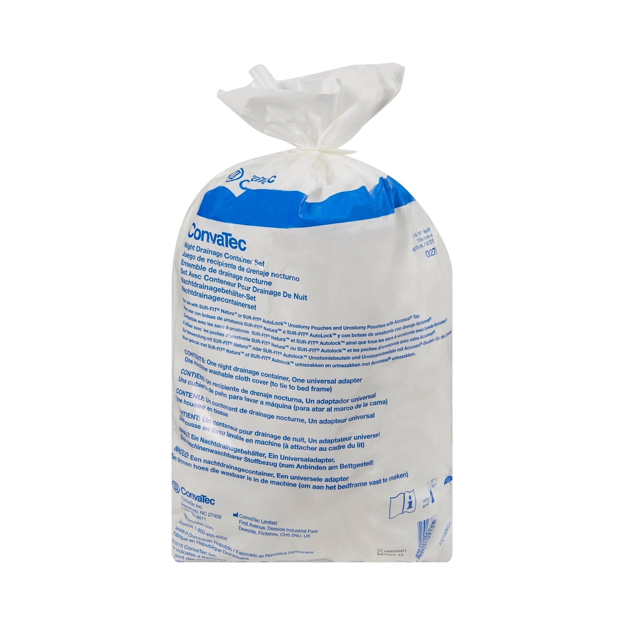 urinary night drainage system convatec without valve nonsterile 2000 ml plastic packaging type box