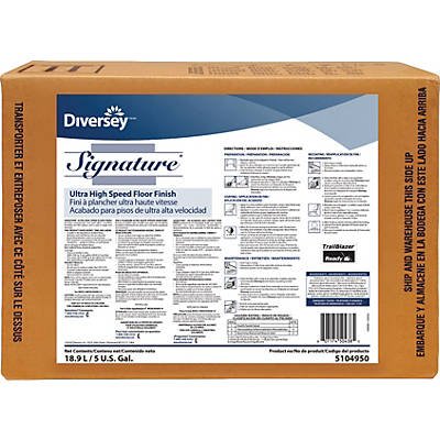 Floor Finish Diversey Signature Liquid 5 gal. Box Ammonia Scent
