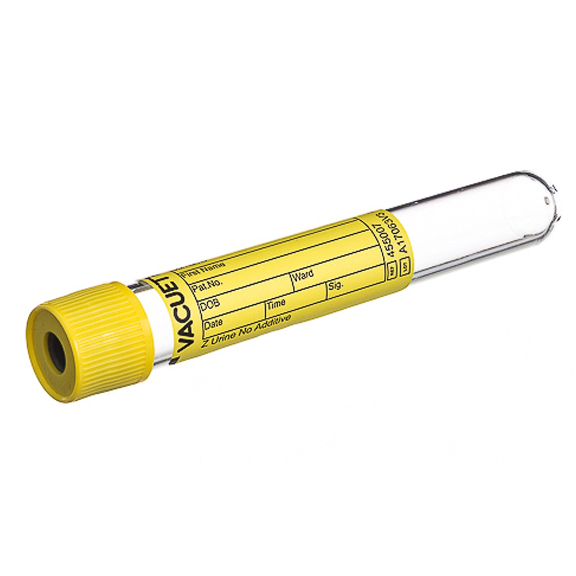VACUETTE Z Urine No Additive Urinalysis Tube Plain 10.5 mL Pull Cap Polyethylene Terephthalate (PET) Tube