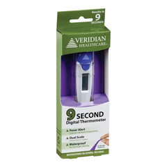 veridian 9 piece 9 second flex tip digital thermometers with display veridian digital stick thermometer mk1231229bx