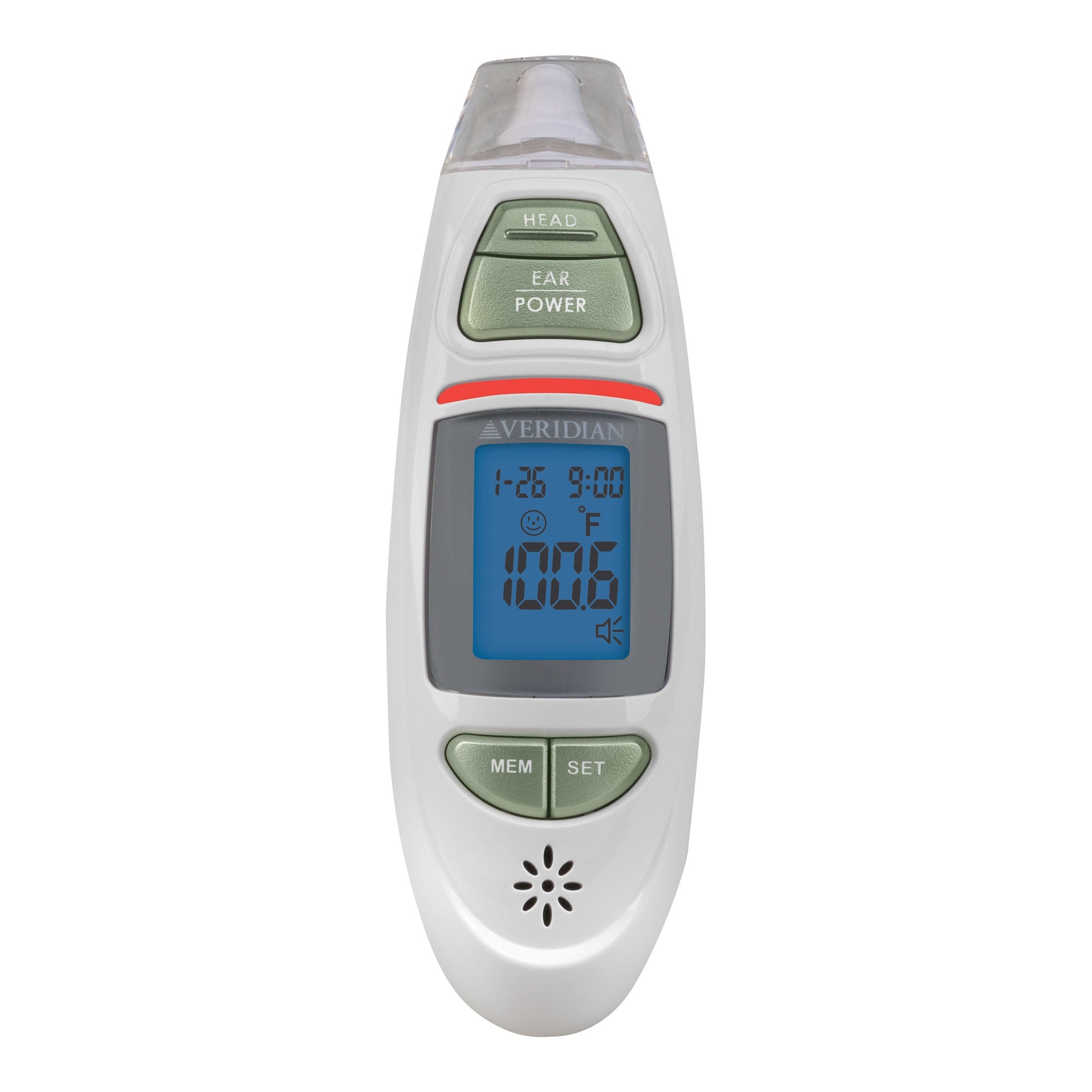 veridian infrared thermometer tympanic ear digital talking thermometer veridian non contact skin surface thermometer mk1218869ea
