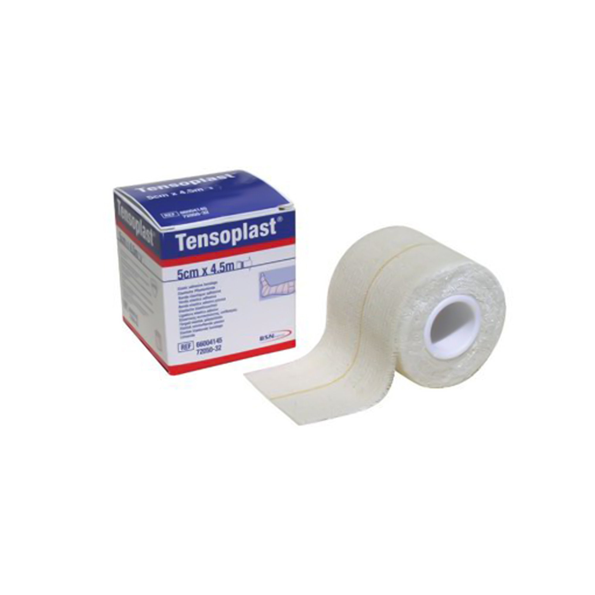 Elastic Adhesive Bandage Tensoplast 1 Inch X 5 Yard No Closure White NonSterile Medium Compression