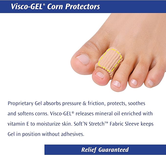 visco gel corn protectors pack 2 large