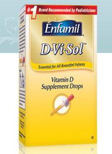 Vitamin Supplement Enfamil D Vi Sol Vitamin D 400 mg / 5 mL Strength Oral Drops 50 mL