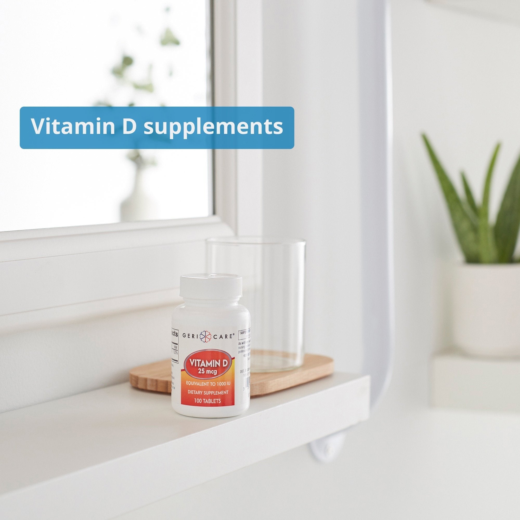 vitamin supplement geri care® vitamin d3 400 iu strength tablet 100 per bottle