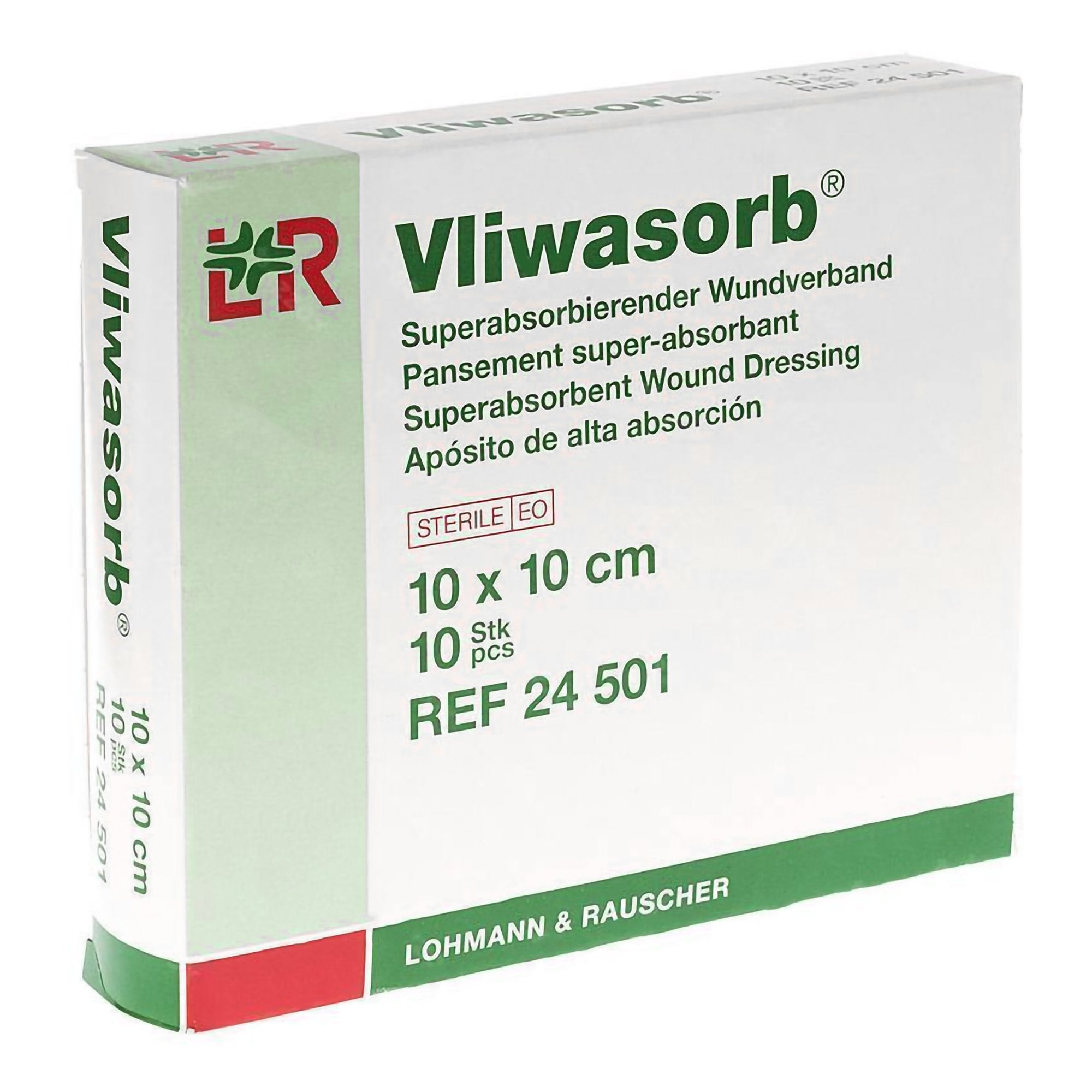 Super Absorbent Dressing Vliwasorb 4 X 4 Inch Square