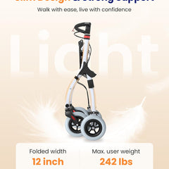 vocic z32 slim foldable indoor rollator
