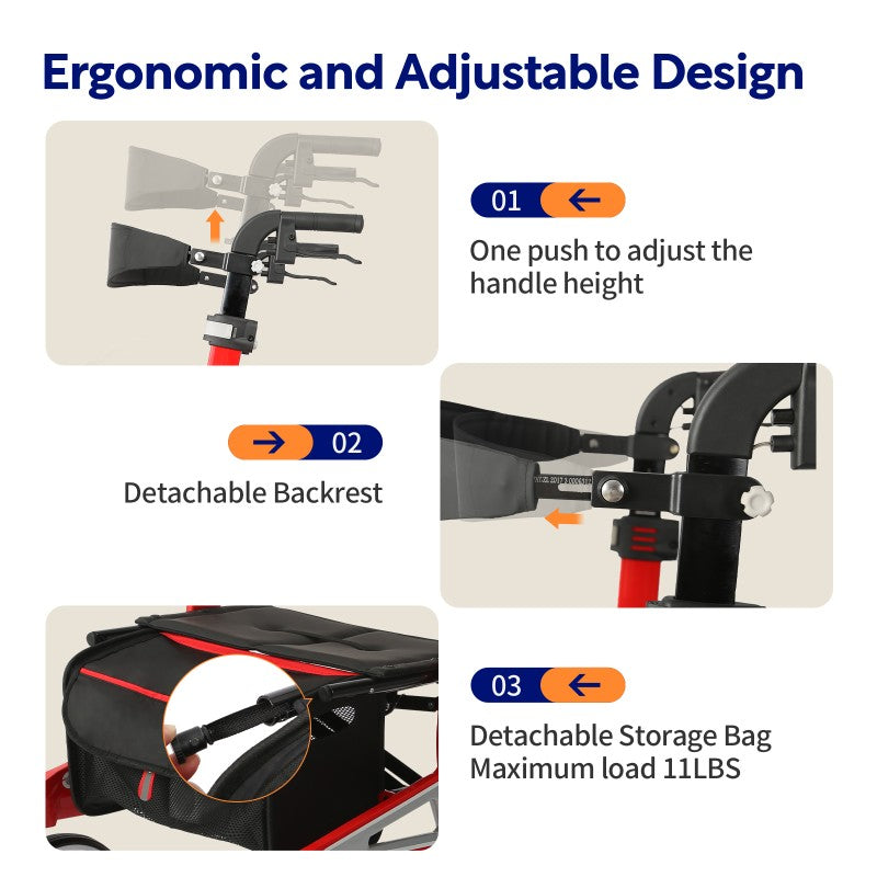 vocic z71 high end style rollator walker