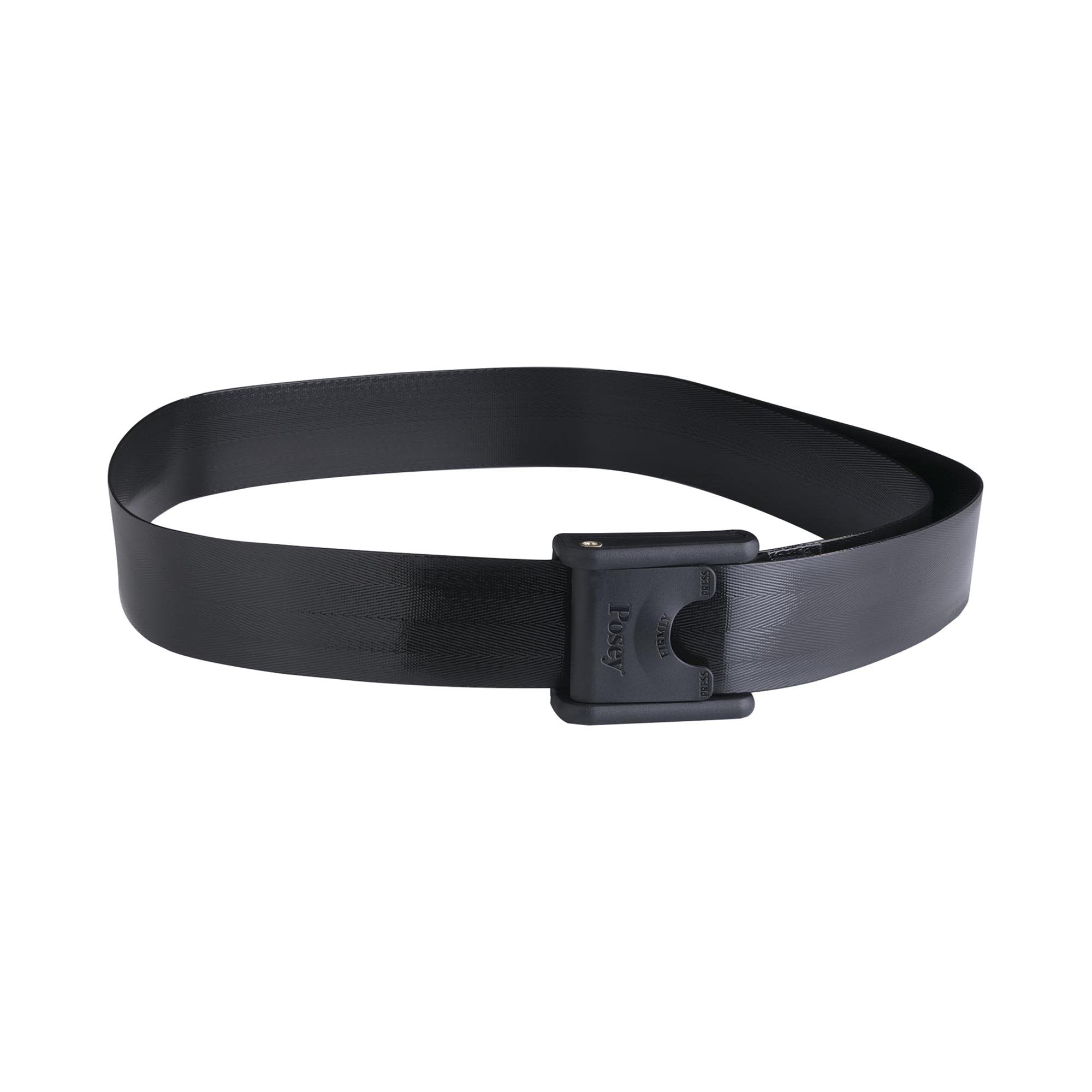 Gait Belt Posey EZ Clean 60 Inch Length Black Polyurethane Coated Webbing