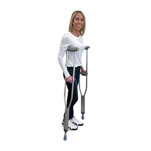 walk with me aluminum adj crutches adult cs 8pr