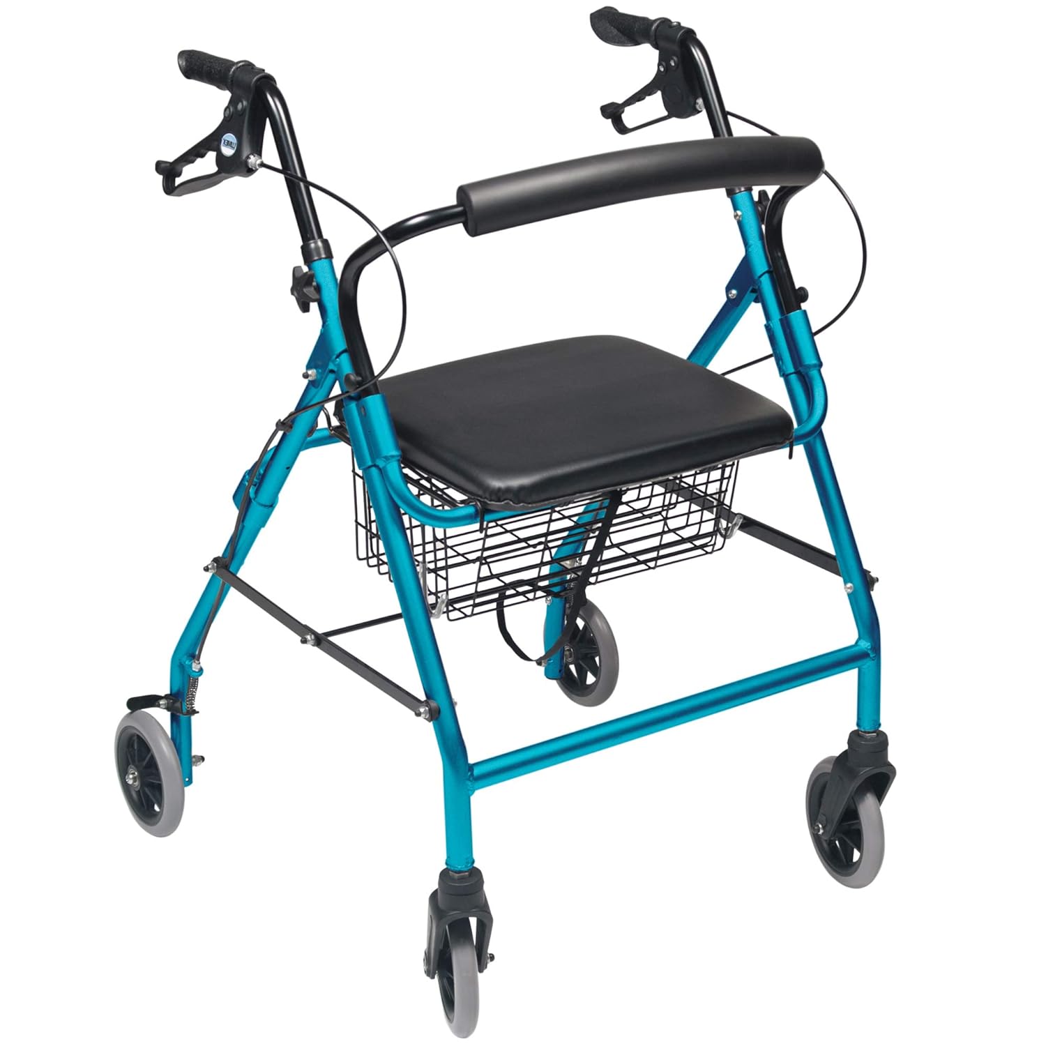 walkabout wide 4 whl rollator aqua