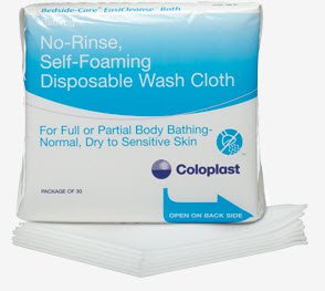 Washcloth Bedside Care Gentle Touch White Disposable
