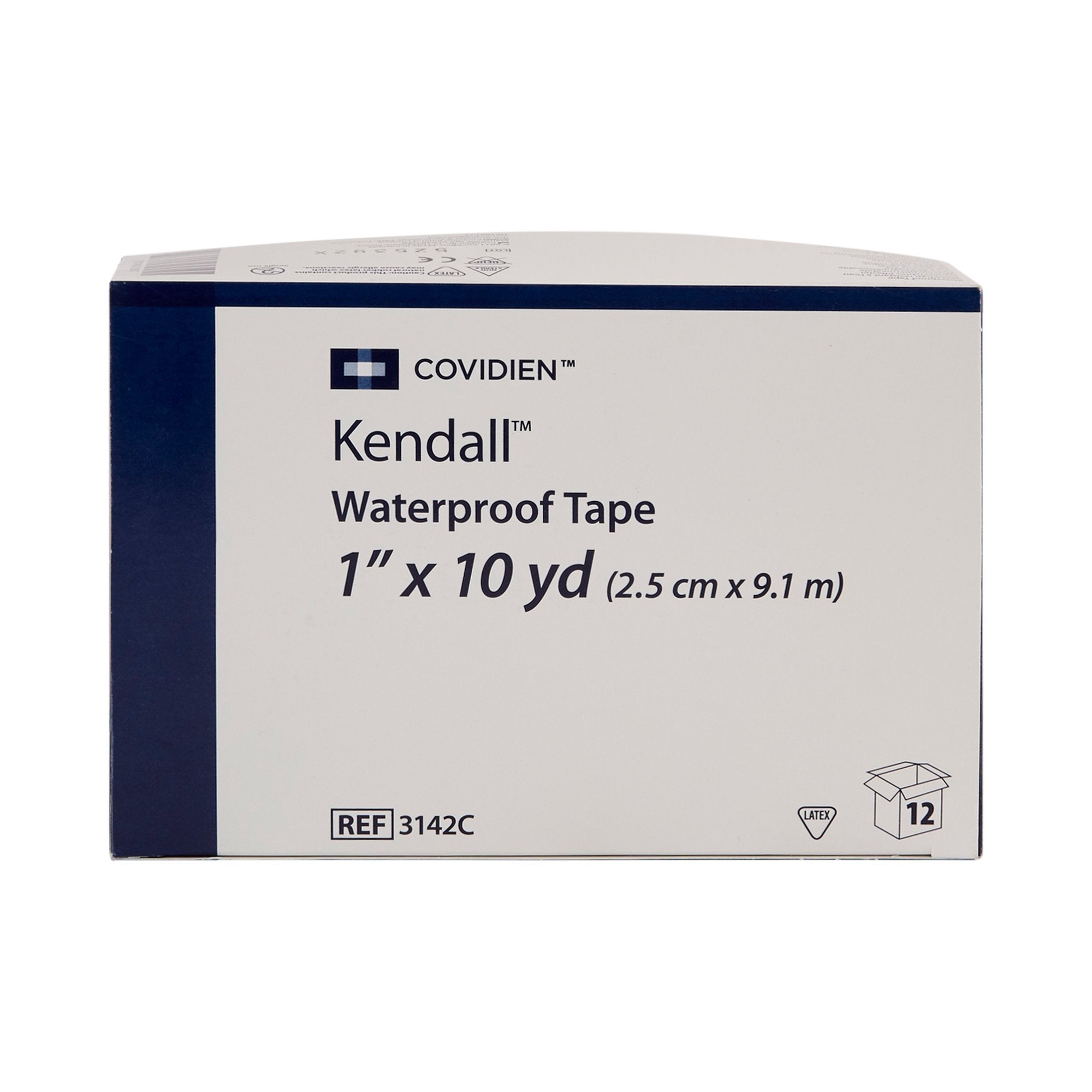 waterproof medical tape kendall white 1 inch x 10 yard cloth nonsterile packaging type case