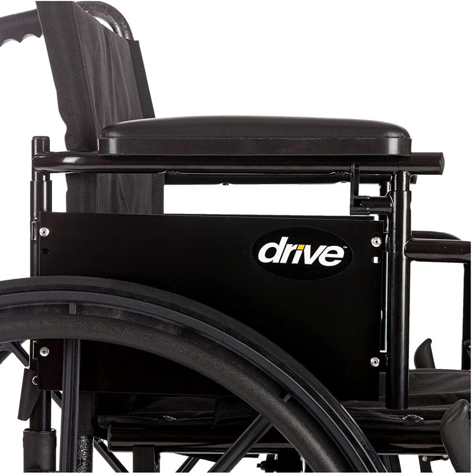 Cruiser X4 Wheelchair with Flip-back, removable arm and swing-away footrests or elevating leg rests ,8" front Wheels ,300 lbs Weight Capacity ,16" (W) x 16" - 18" (D) ,CX418ADFAELR