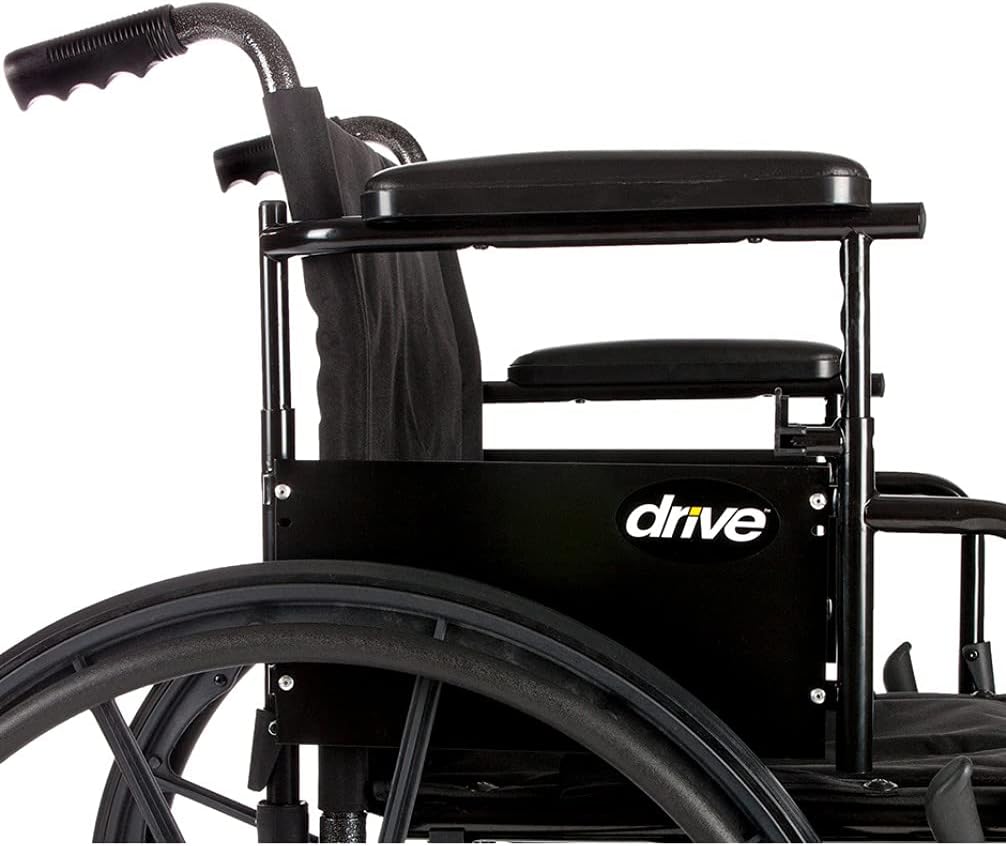 Cruiser X4 Wheelchair with Flip-back, removable arm and swing-away footrests or elevating leg rests ,8" front Wheels ,300 lbs Weight Capacity ,16" (W) x 16" - 18" (D) ,CX418ADFAELR