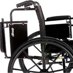 Cruiser X4 Wheelchair with Flip-back, removable arm and swing-away footrests or elevating leg rests ,8" front Wheels ,300 lbs Weight Capacity ,16" (W) x 16" - 18" (D) ,CX418ADFAELR