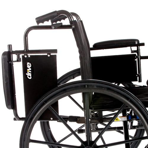 wheelchair ltwt k 4 flip back desk arms 20 w sa footrests