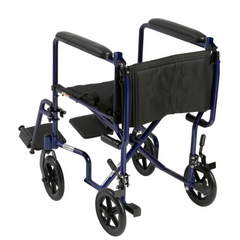 Drive Medical Medical Wheelchair with Padded armrests and swing-away footrests ,Composite 8" Wheels ,300 lbs Weight Capacity ,17" (W) x 16" (D) ,10950H